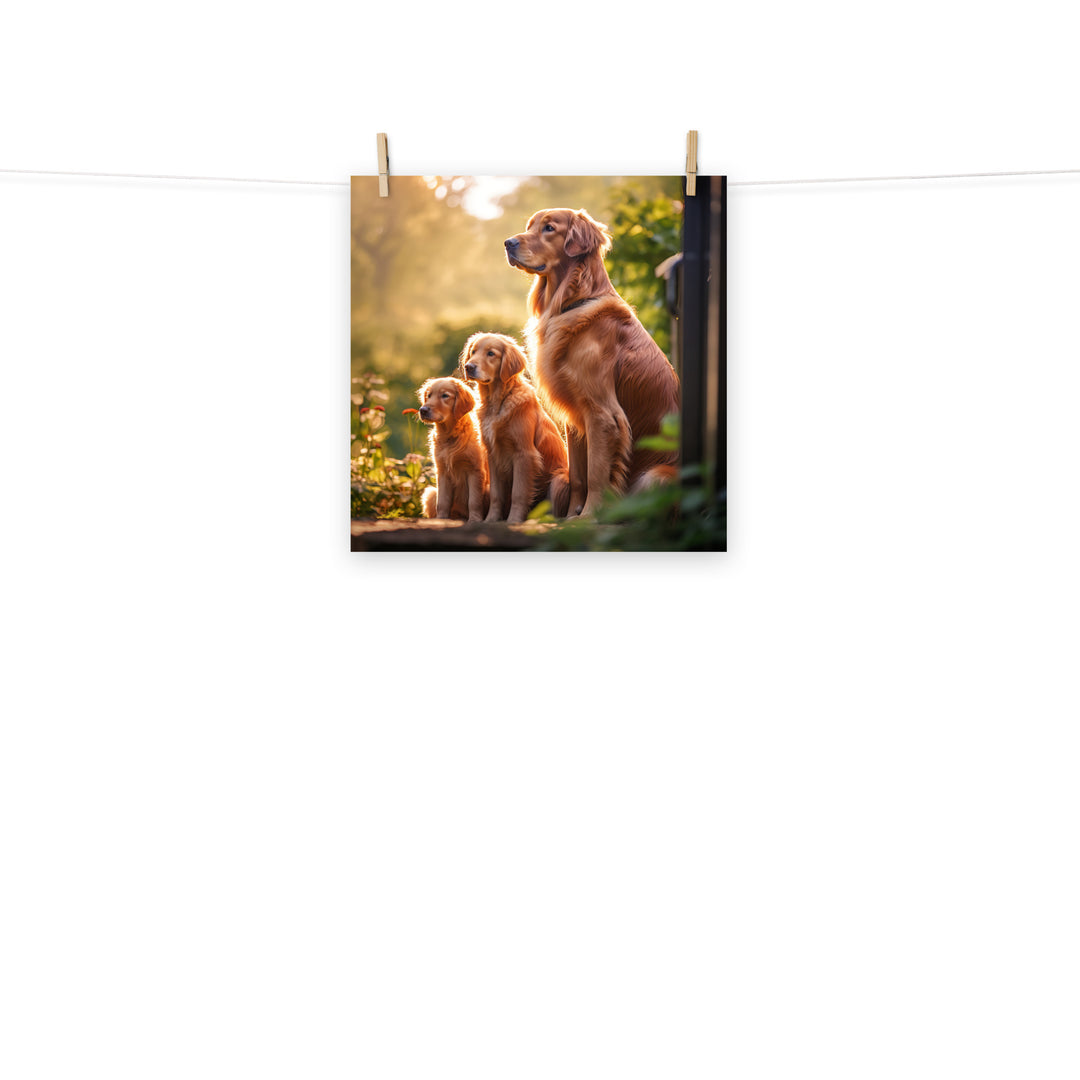 Golden Retriever Photo paper poster - PosterfyAI.com