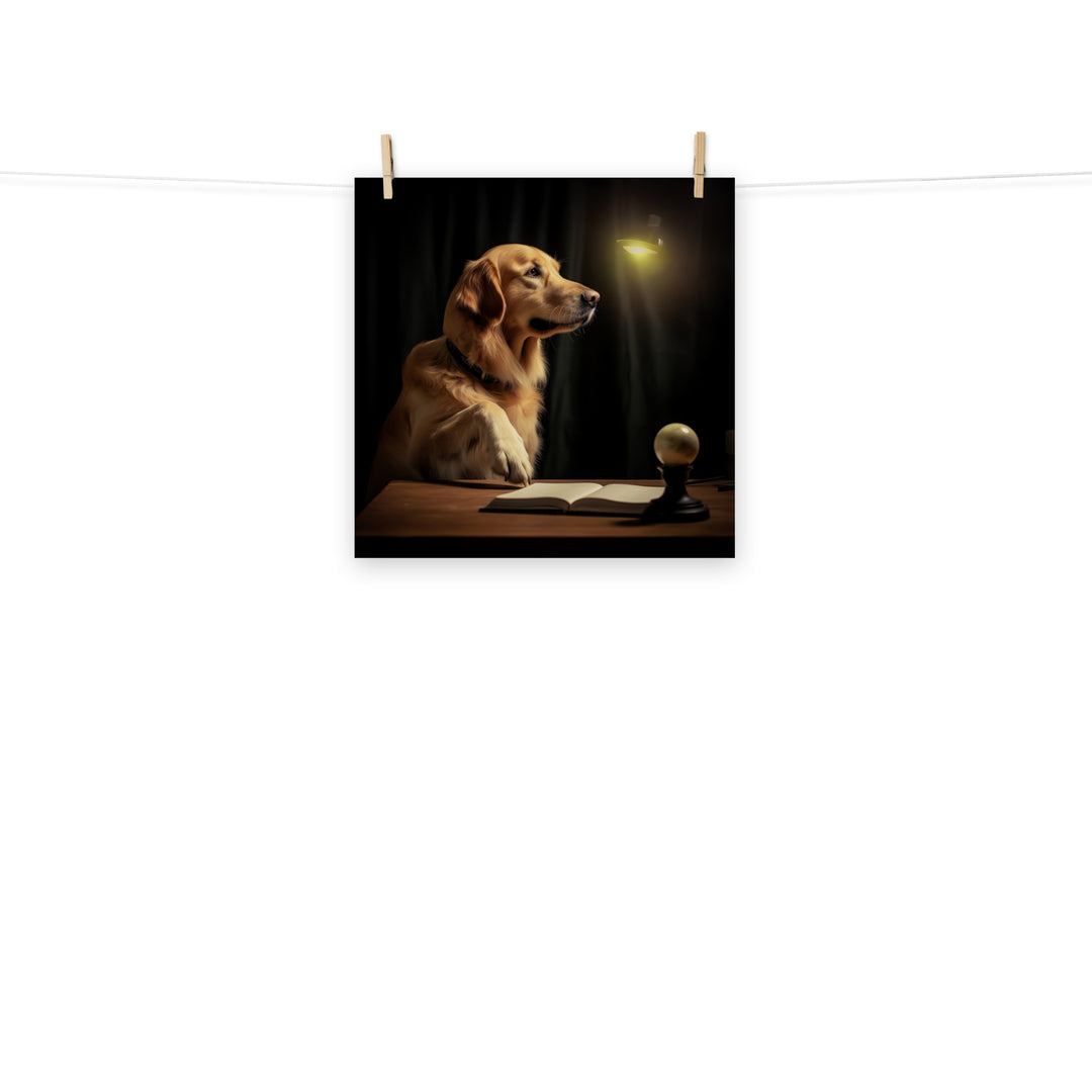 Golden Retriever Photo paper poster - PosterfyAI.com