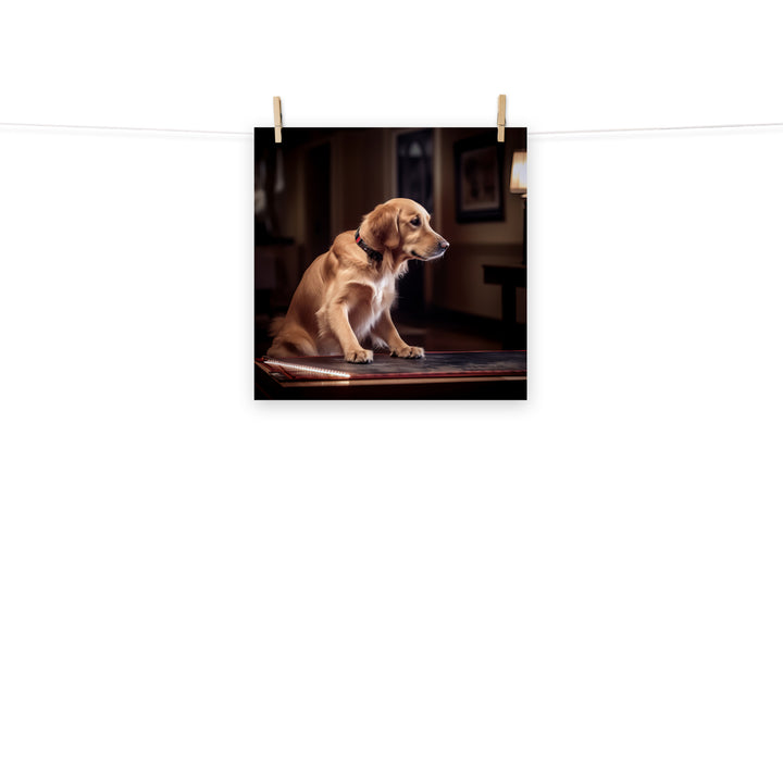 Golden Retriever Photo paper poster - PosterfyAI.com