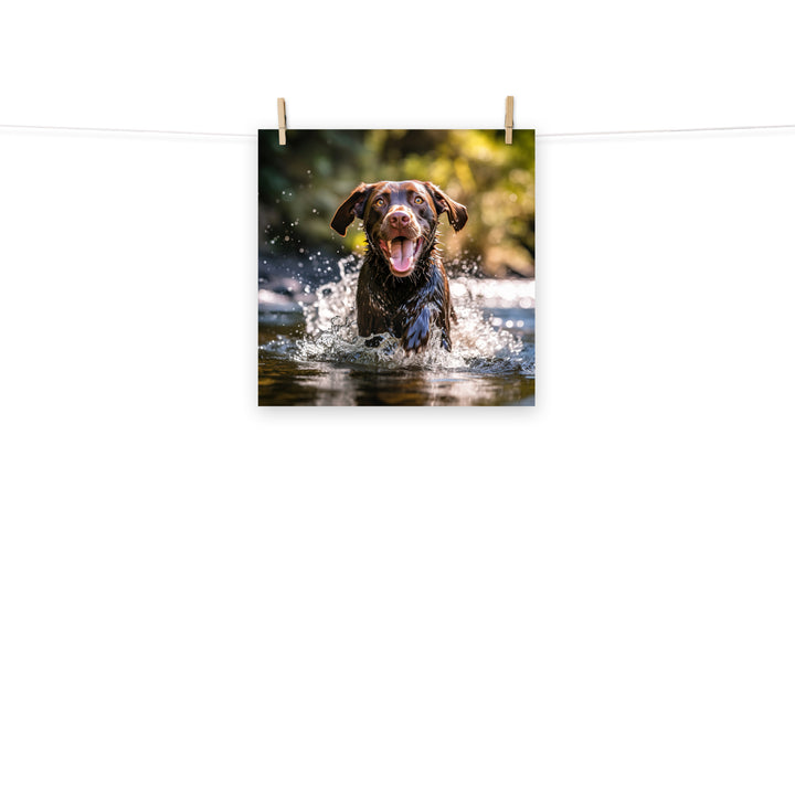 Labrador Retriever Photo paper poster - PosterfyAI.com