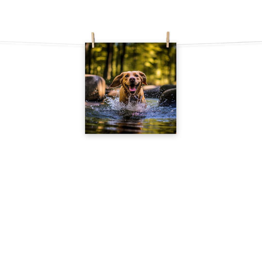 Labrador Retriever Photo paper poster - PosterfyAI.com