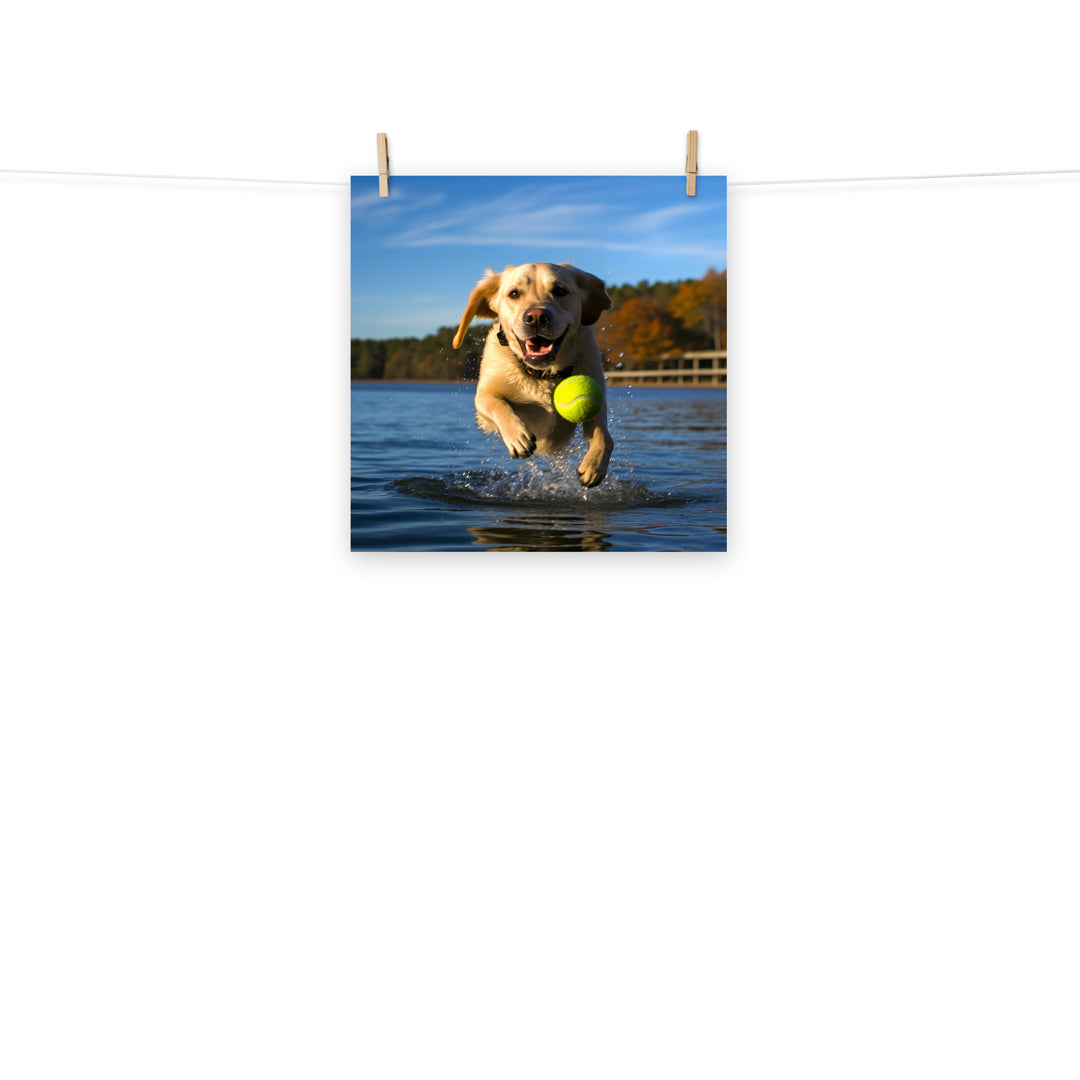 Labrador Retriever Photo paper poster - PosterfyAI.com