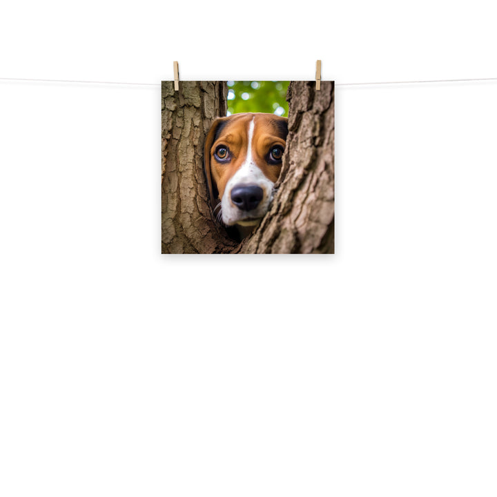 Beagle Photo paper poster - PosterfyAI.com