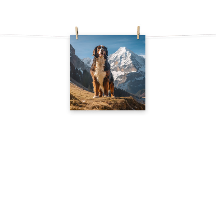 Bernese Mountain Dog Photo paper poster - PosterfyAI.com