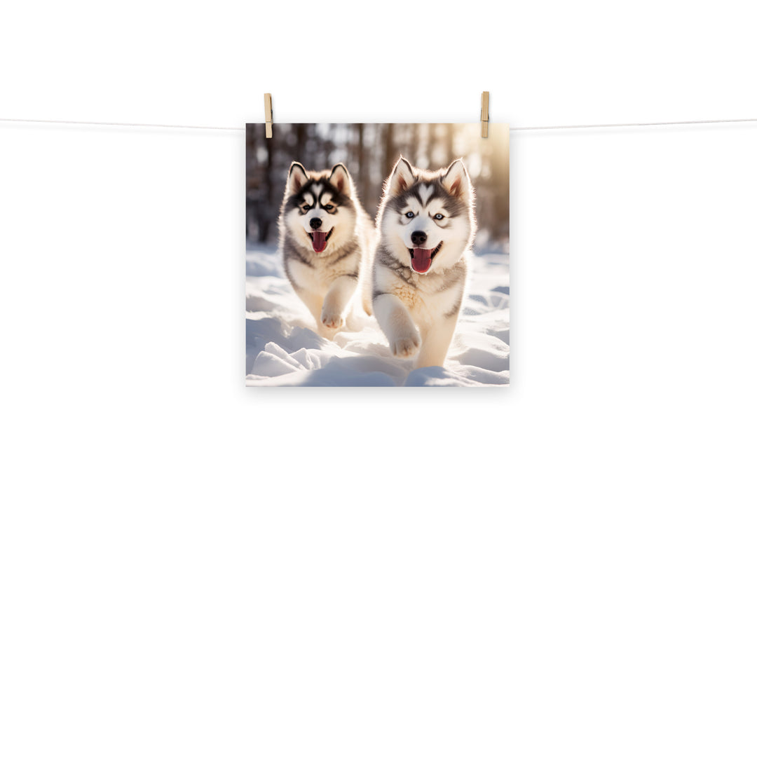 Alaskan Malamute Photo paper poster - PosterfyAI.com