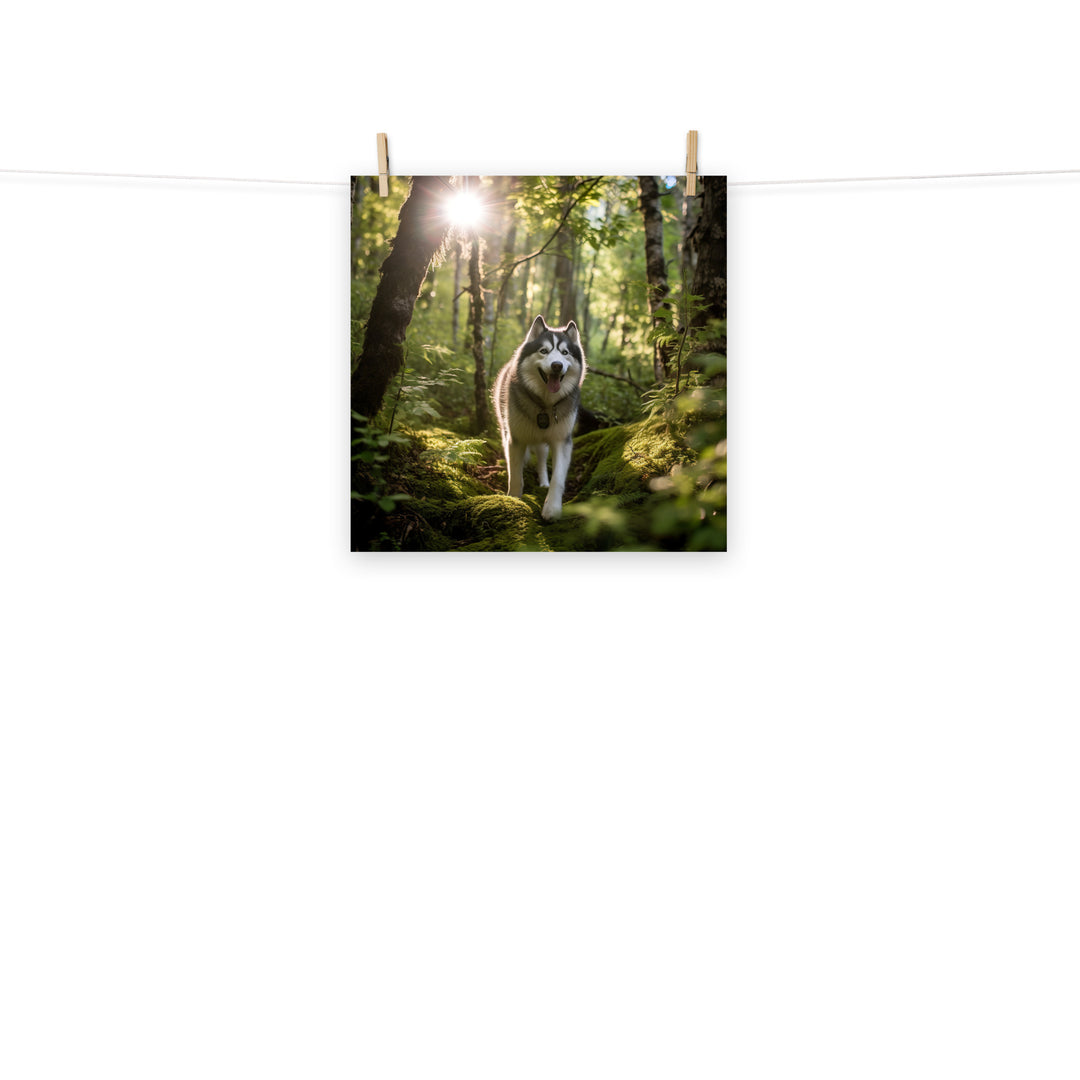 Alaskan Malamute Photo paper poster - PosterfyAI.com