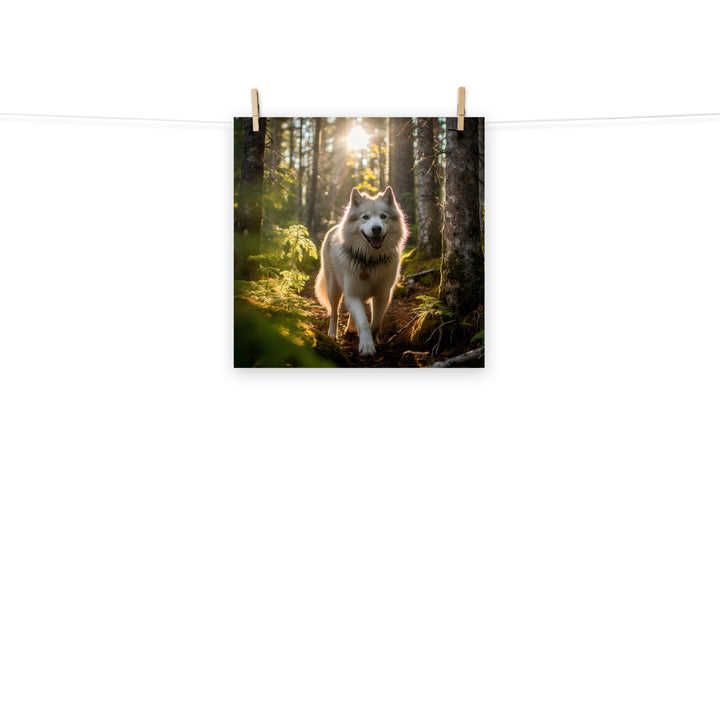 Alaskan Malamute Photo paper poster - PosterfyAI.com