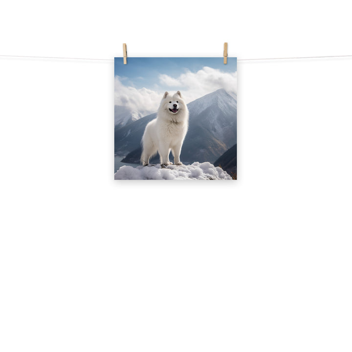 Samoyed Photo paper poster - PosterfyAI.com