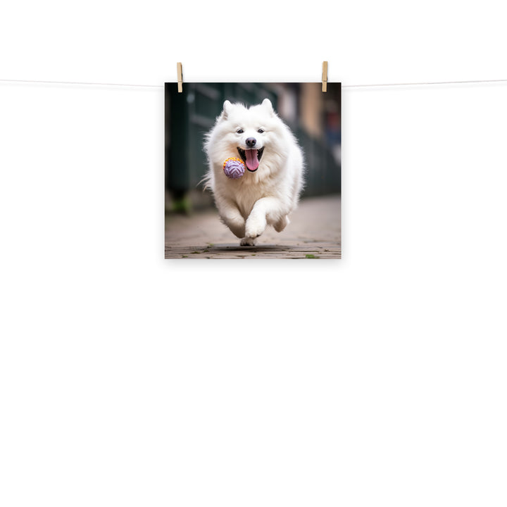 Samoyed Photo paper poster - PosterfyAI.com