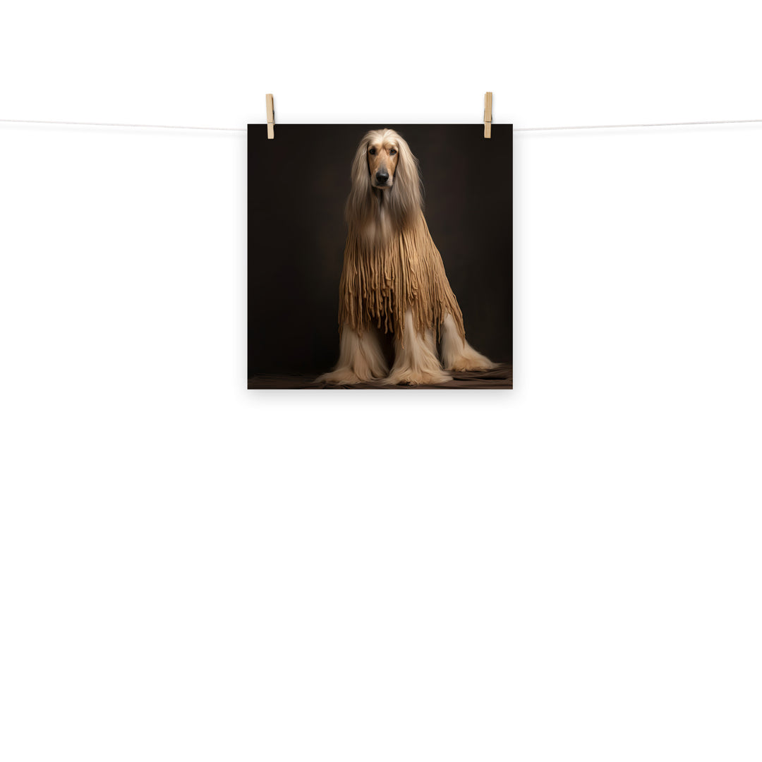 Afghan Hound Photo paper poster - PosterfyAI.com