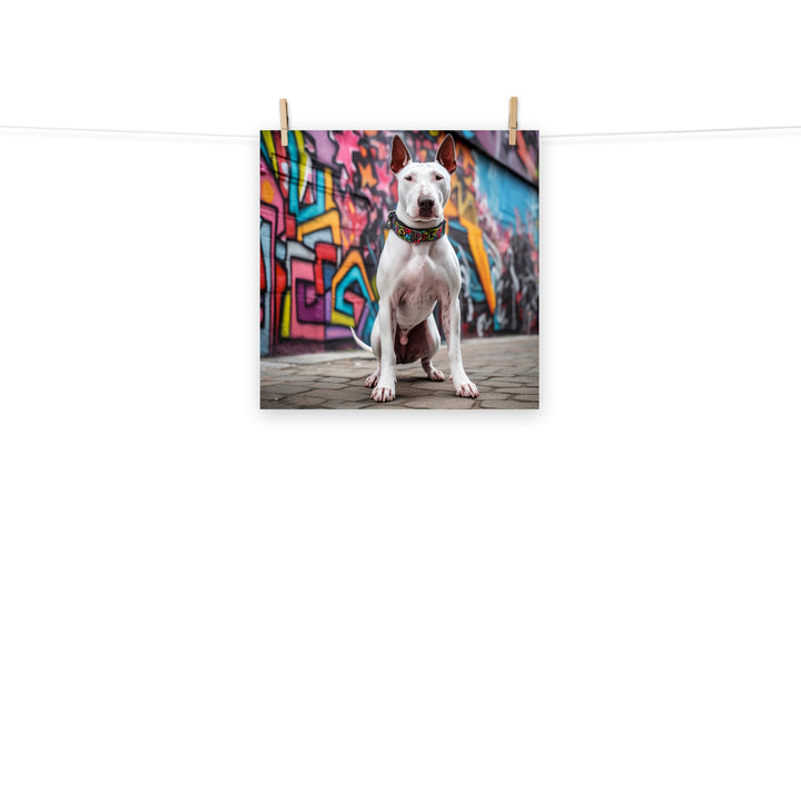 Bull Terrier Photo paper poster - PosterfyAI.com