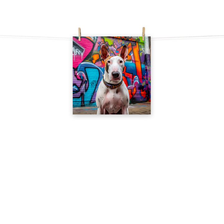 Bull Terrier Photo paper poster - PosterfyAI.com