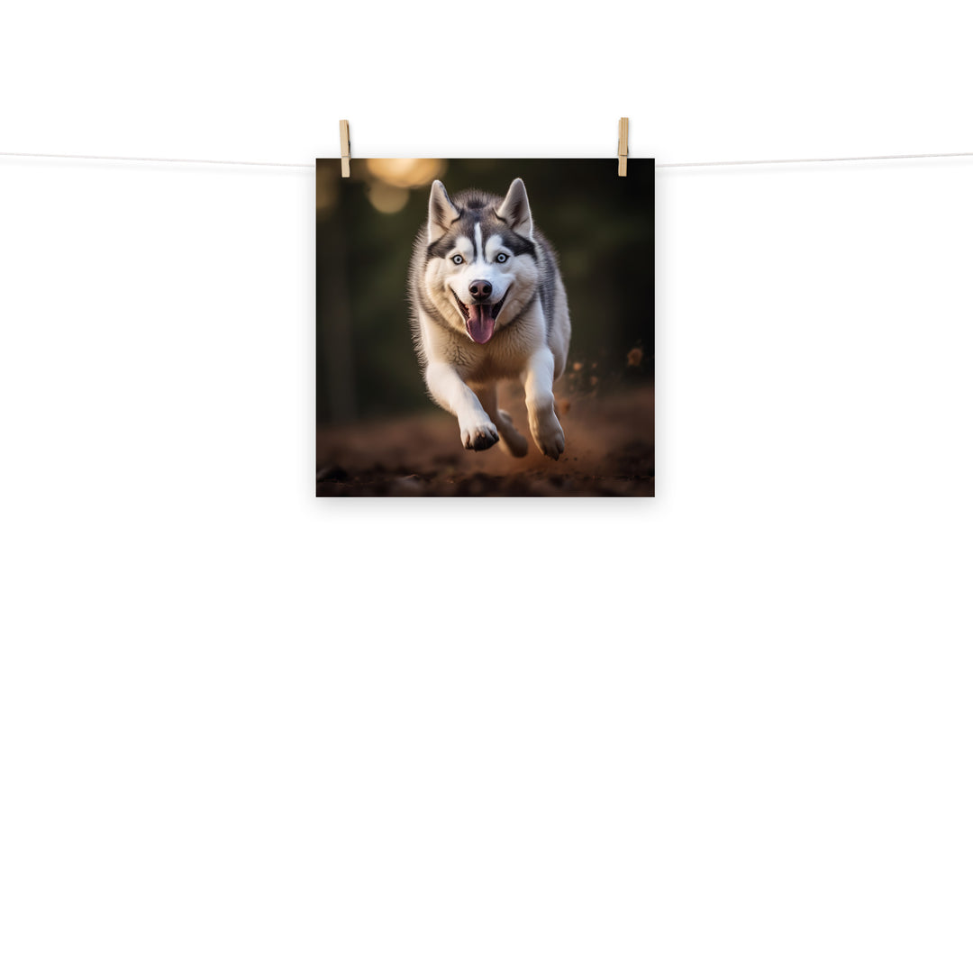 Siberian Husky Photo paper poster - PosterfyAI.com