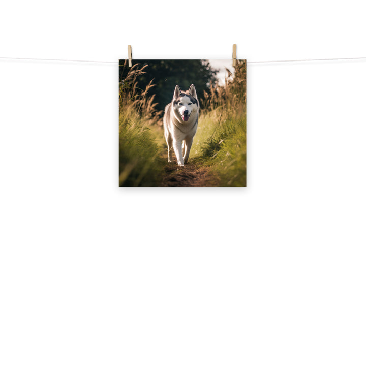 Siberian Husky Photo paper poster - PosterfyAI.com