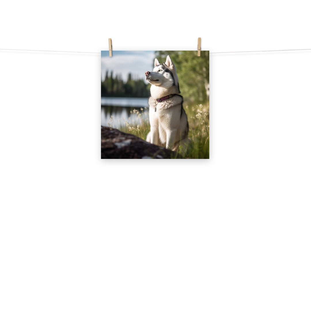 Siberian Husky Photo paper poster - PosterfyAI.com