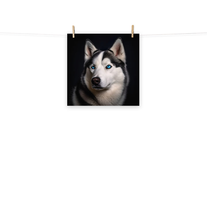 Siberian Husky Photo paper poster - PosterfyAI.com