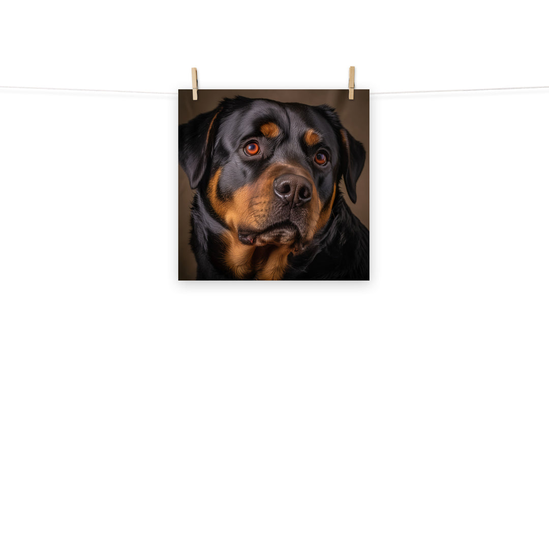 Rottweiler Photo paper poster - PosterfyAI.com