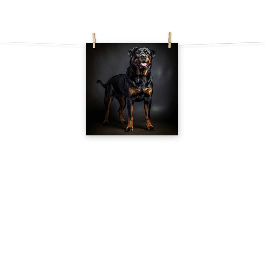 Rottweiler Photo paper poster - PosterfyAI.com