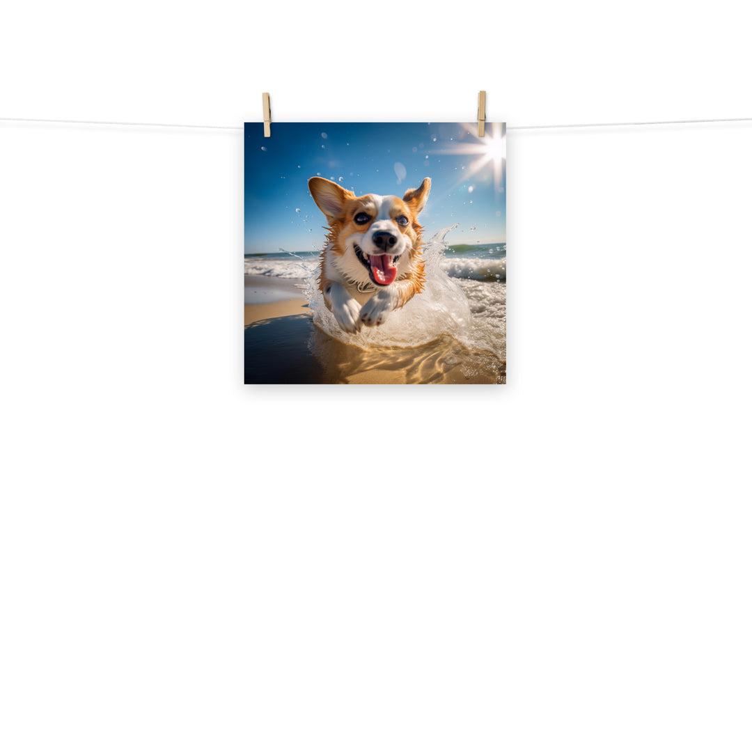 Welsh Corgi Photo paper poster - PosterfyAI.com