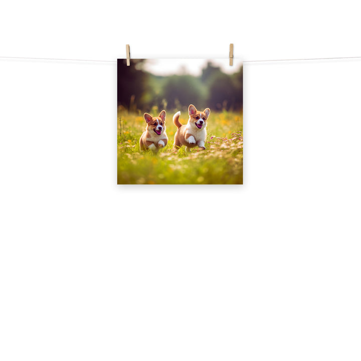 Welsh Corgi Photo paper poster - PosterfyAI.com