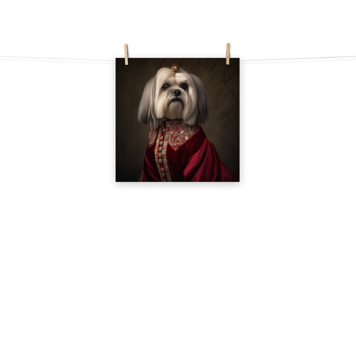 Lhasa Apso Photo paper poster - PosterfyAI.com