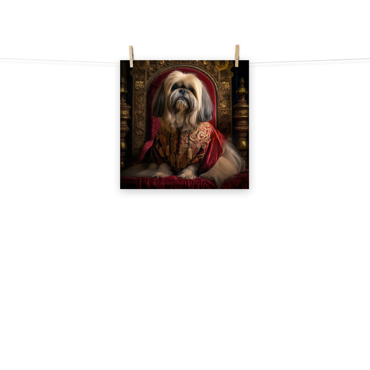 Lhasa Apso Photo paper poster - PosterfyAI.com