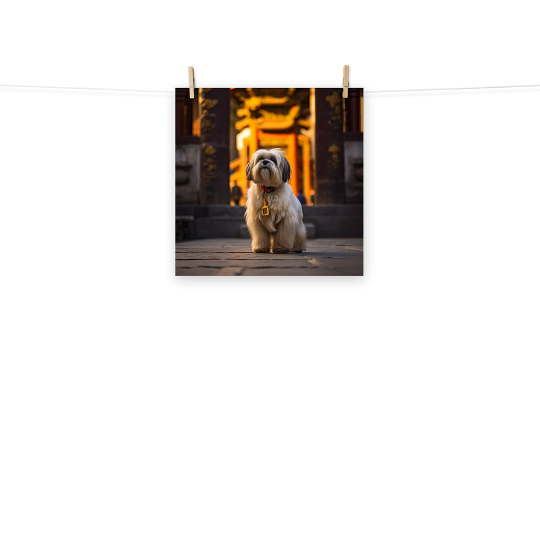 Lhasa Apso Photo paper poster - PosterfyAI.com