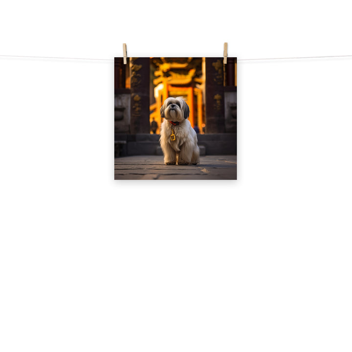 Lhasa Apso Photo paper poster - PosterfyAI.com