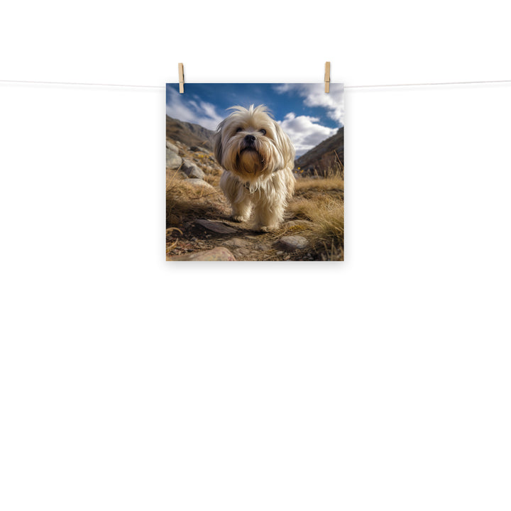 Lhasa Apso Photo paper poster - PosterfyAI.com