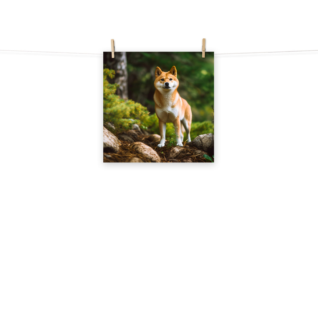 Shiba Inu Photo paper poster - PosterfyAI.com