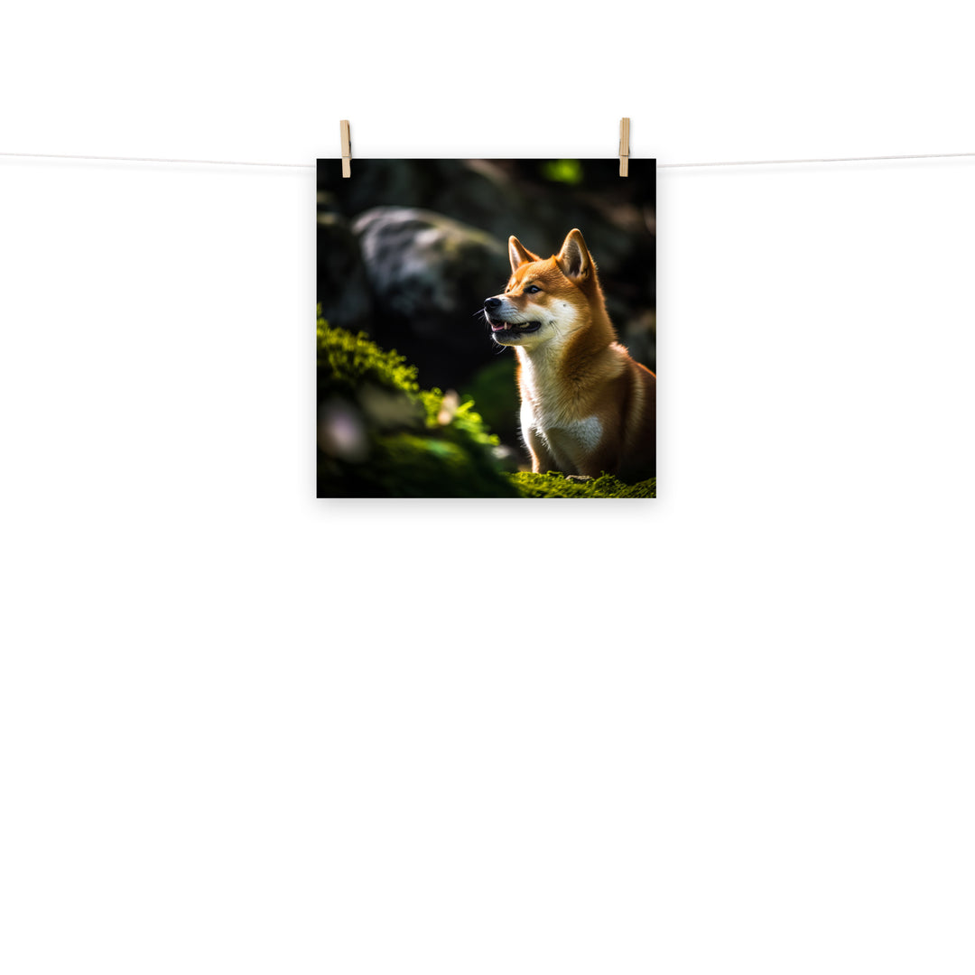 Shiba Inu Photo paper poster - PosterfyAI.com