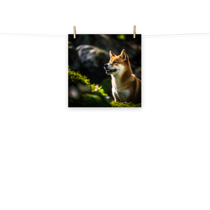 Shiba Inu Photo paper poster - PosterfyAI.com