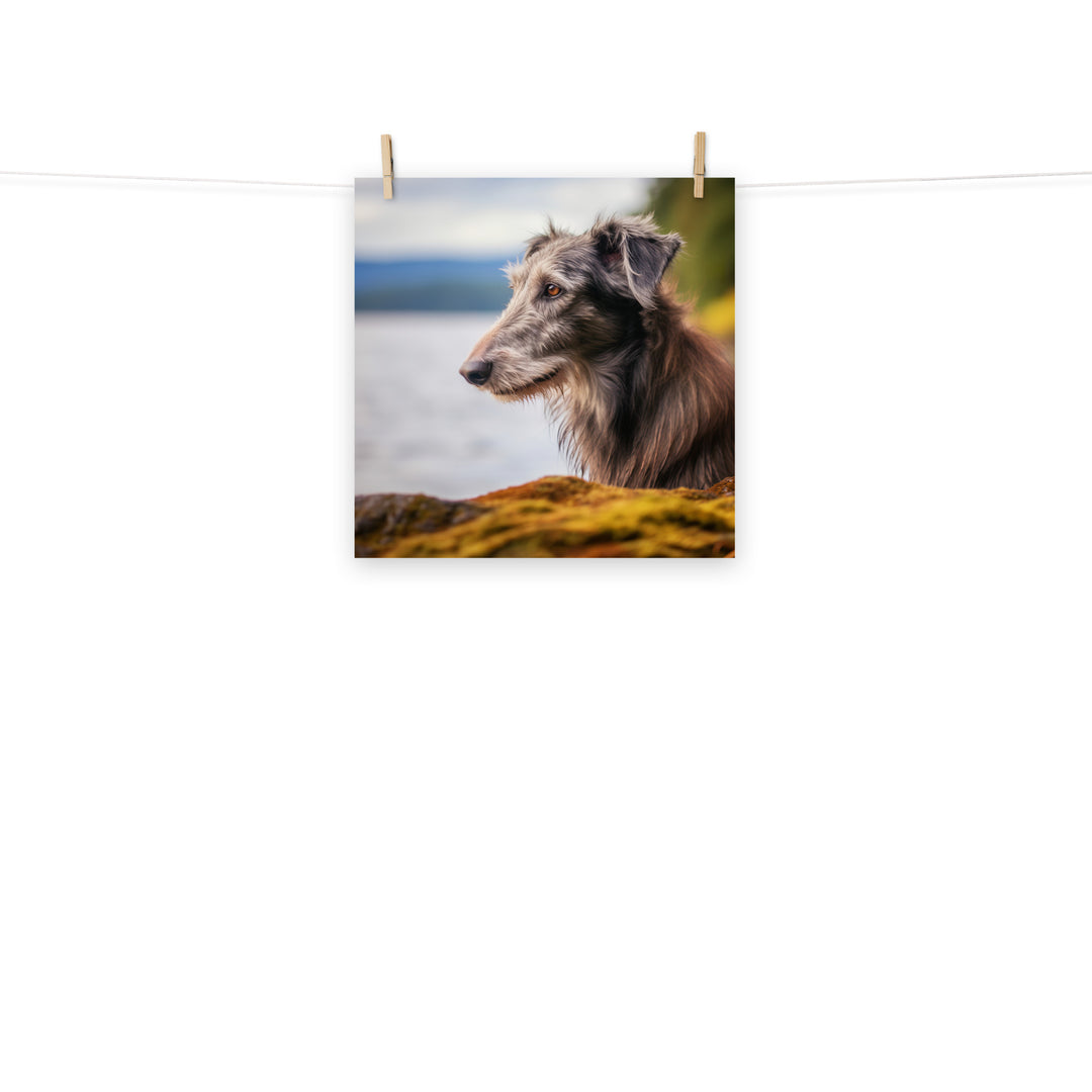 Scottish Deerhound Photo paper poster - PosterfyAI.com