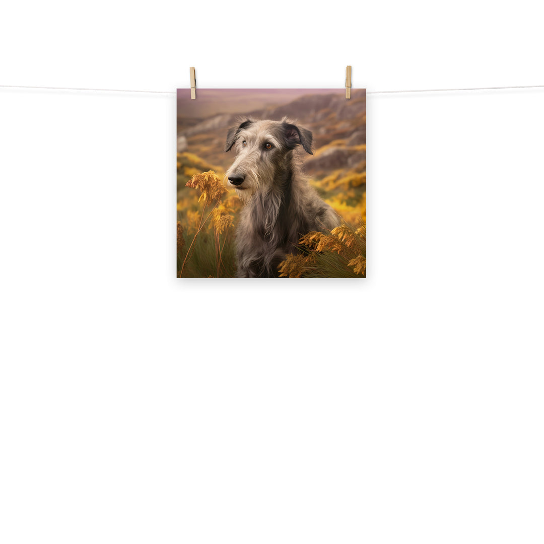 Scottish Deerhound Photo paper poster - PosterfyAI.com