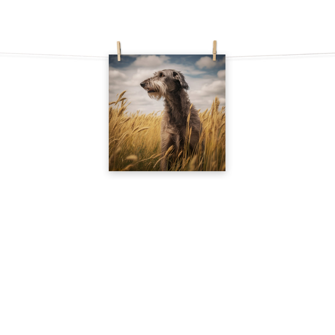 Scottish Deerhound Photo paper poster - PosterfyAI.com