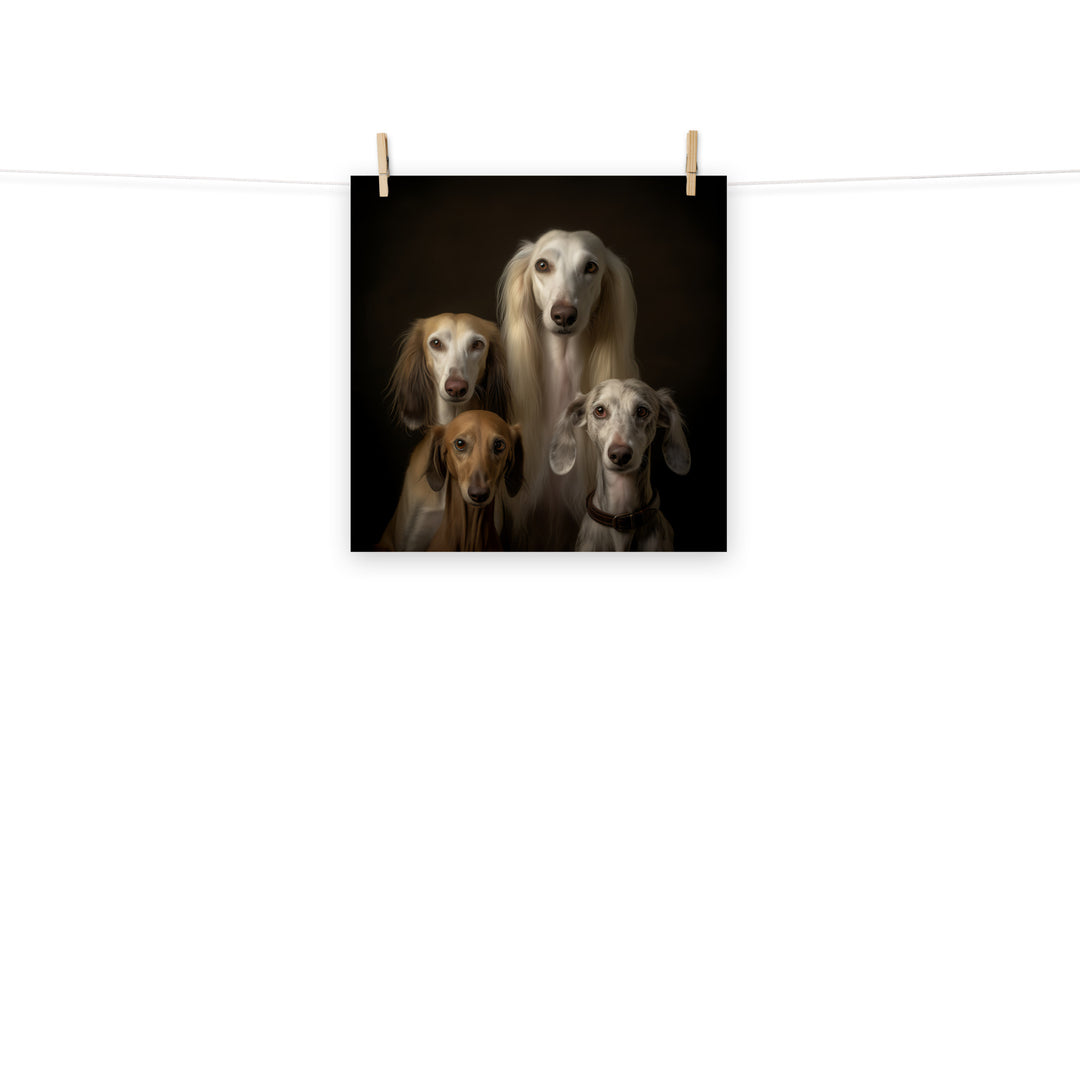 Saluki Photo paper poster - PosterfyAI.com