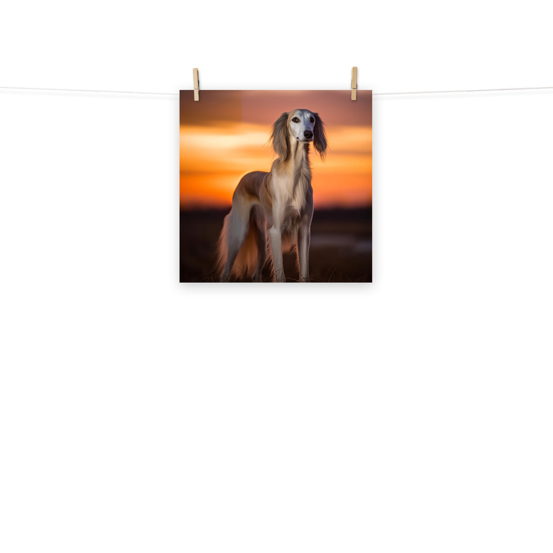 Saluki Photo paper poster - PosterfyAI.com