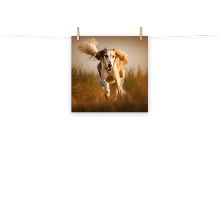 Saluki Photo paper poster - PosterfyAI.com