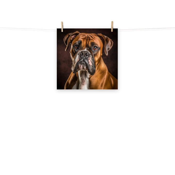 Boxer Photo paper poster - PosterfyAI.com