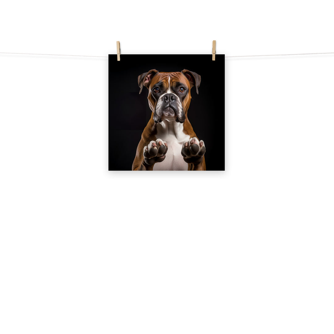 Boxer Photo paper poster - PosterfyAI.com