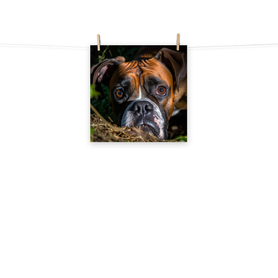 Boxer Photo paper poster - PosterfyAI.com