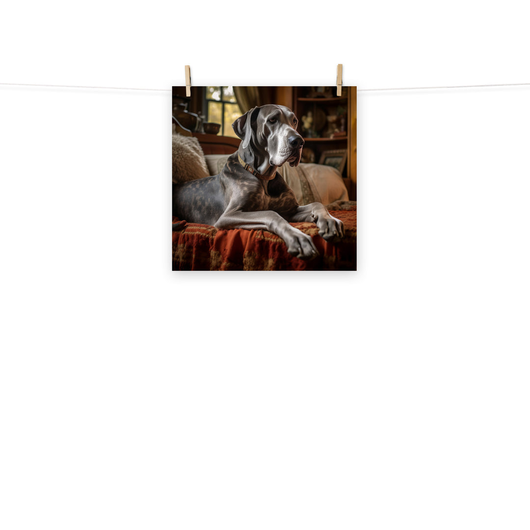 Great Dane Photo paper poster - PosterfyAI.com