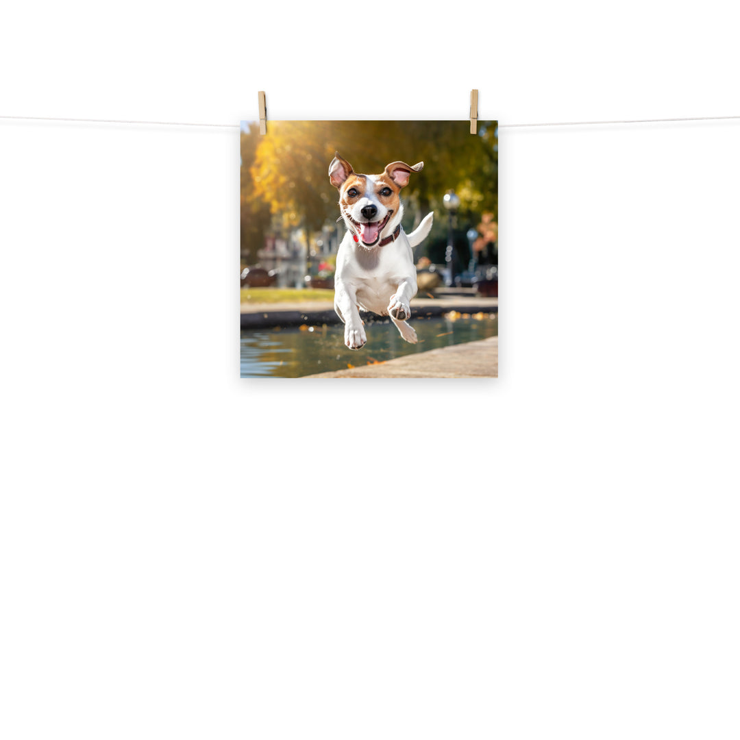 Jack Russell Terrier Photo paper poster - PosterfyAI.com