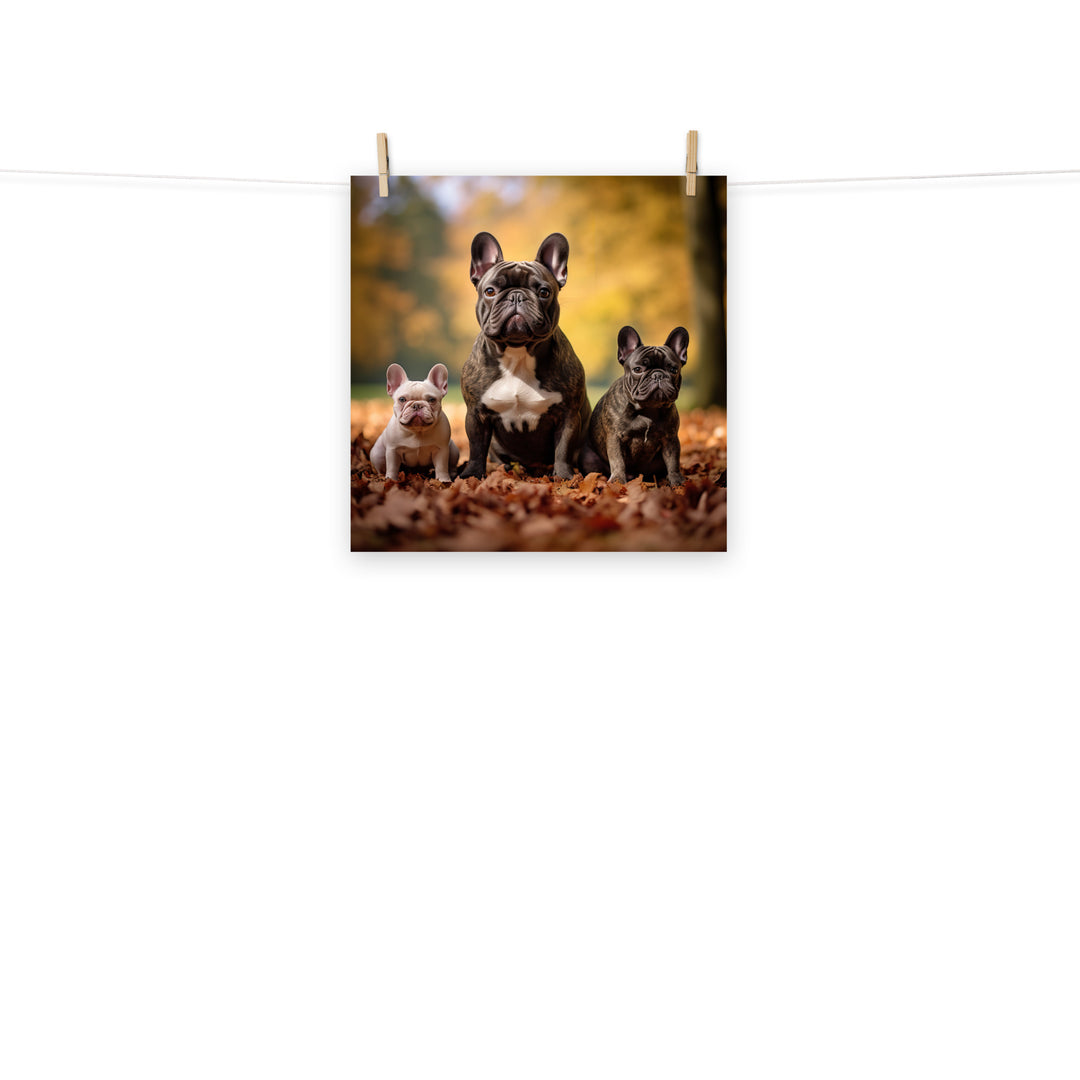 French Bulldog Photo paper poster - PosterfyAI.com