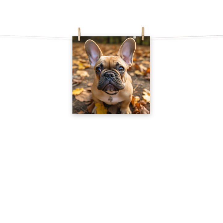 French Bulldog Photo paper poster - PosterfyAI.com