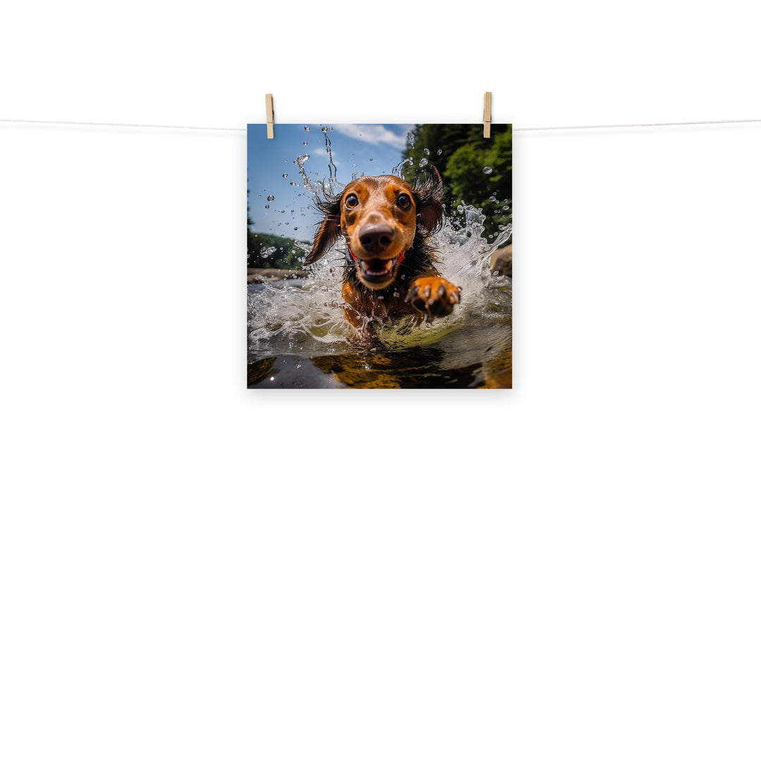 Dachshund Photo paper poster - PosterfyAI.com