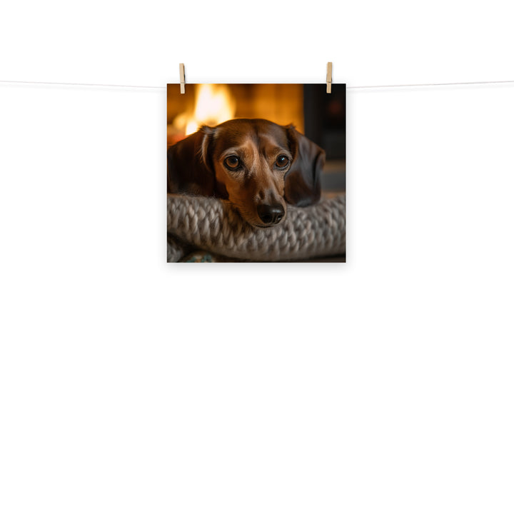 Dachshund Photo paper poster - PosterfyAI.com