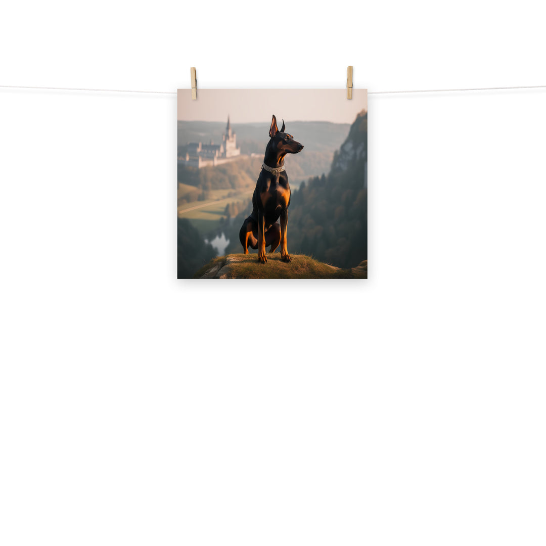 Doberman Photo paper poster - PosterfyAI.com