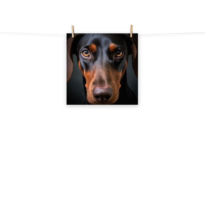 Doberman Photo paper poster - PosterfyAI.com