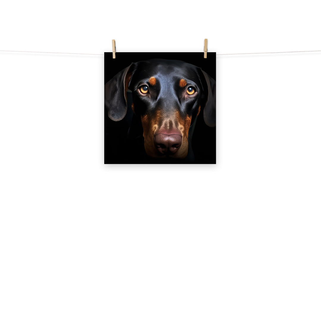 Doberman Photo paper poster - PosterfyAI.com